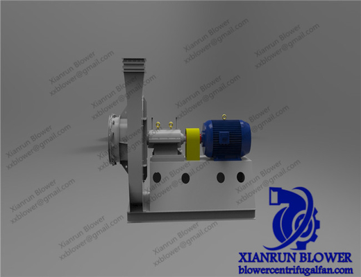 앞쪽으로 구부러진 중앙분리 방사선 팬 고압 산업용 공기 부피 800 90000m3 / H 전력 5 350KW