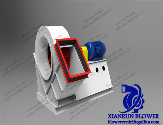 후방 원심방향 팬 공기 온도 20-1000 °C 및 주축의 속도 560-2900 rpm 80%-90% 효율성