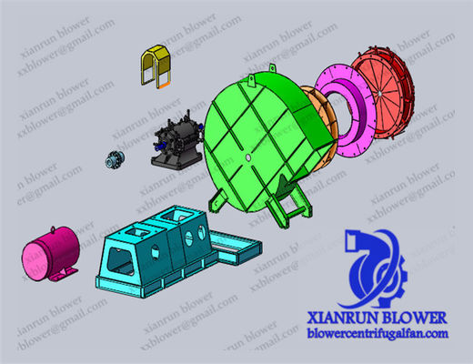 특정 산업 요구 사항에 맞는 맞춤형 원심 방사형 팬 산업용 팬 산업용 후방 경사 팬 & 송풍기