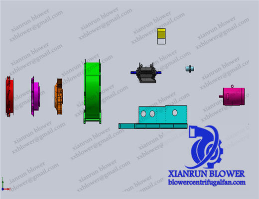 특정 산업 요구 사항에 맞는 맞춤형 원심 방사형 팬 산업용 팬 산업용 후방 경사 팬 & 송풍기