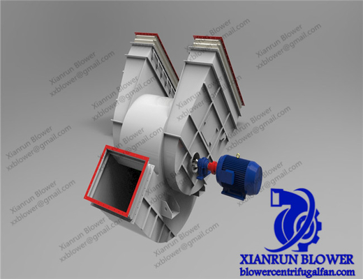 저소음 양흡입（형） 원심분리기 팬 포워드는 5KW-350KW를 굽혔습니다